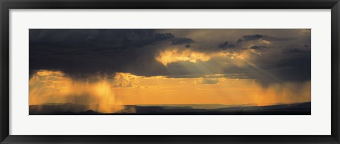 Framed View From The High Road To Taos, New Mexico, USA Print