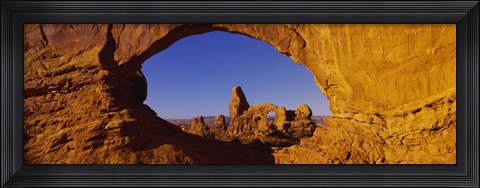 Framed Blue Sky through Stone Arch, Arches National Park, Utah Print