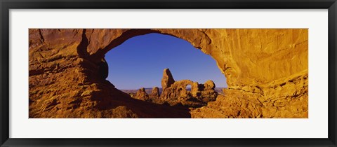 Framed Blue Sky through Stone Arch, Arches National Park, Utah Print