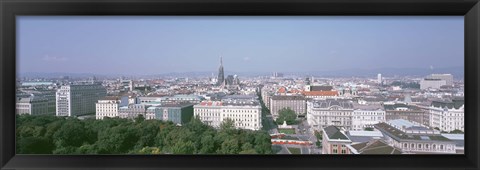 Framed Austria, Vienna, High angle view of the city Print