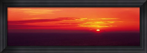 Framed Sunrise Lake Michigan USA Print