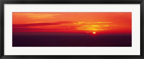 Framed Sunrise Lake Michigan USA Print