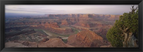 Framed High Angle View Of An Arid Landscape, Canyonlands National Park, Utah, USA Print