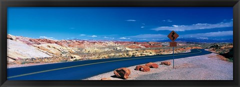 Framed Road Valley of Fire State Park Overton NV Print