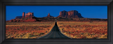 Framed Route 163, Monument Valley Tribal Park, Arizona Print