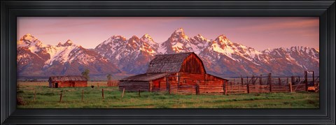 Framed Barn Grand Teton National Park WY USA Print