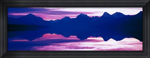 Framed Sunrise Lake McDonald Glacier National Park, Montana Print