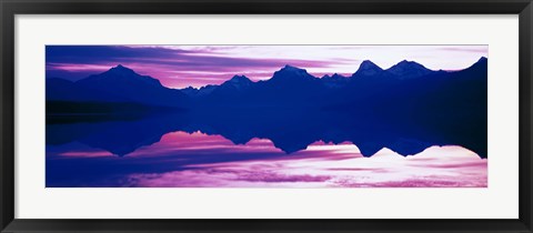 Framed Sunrise Lake McDonald Glacier National Park, Montana Print