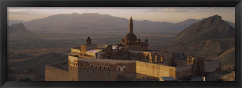 Framed High angle view of a palace, Ishak Pasha Palace, Dogubeyazit, Turkey Print