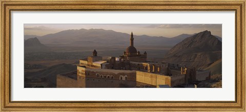 Framed High angle view of a palace, Ishak Pasha Palace, Dogubeyazit, Turkey Print
