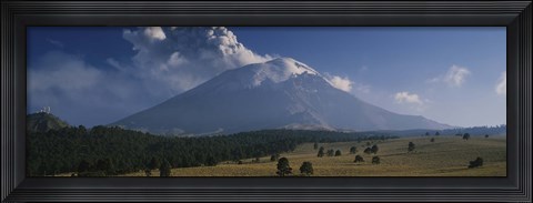 Framed Clouds over a mountain, Popocatepetl Volcano, Mexico Print