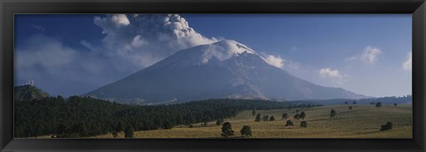 Framed Clouds over a mountain, Popocatepetl Volcano, Mexico Print