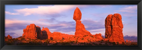 Framed Red rock formations, Arches National Park, Utah Print