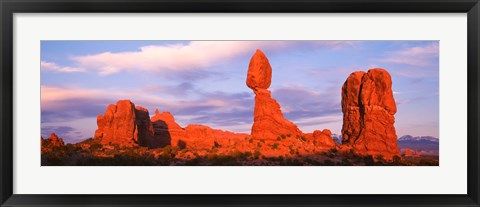 Framed Red rock formations, Arches National Park, Utah Print