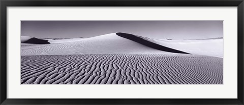 Framed Dunes in Black and White, New Mexico Print