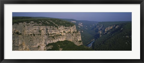 Framed Ardeche River, Provence, France Print