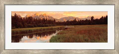 Framed Sunrise Grand Teton National Park, Wyoming, USA Print
