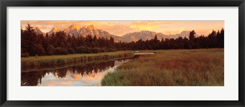 Framed Sunrise Grand Teton National Park, Wyoming, USA Print