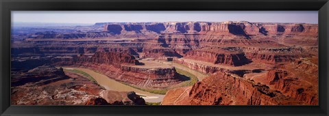 Framed River flowing through a canyon, Canyonlands National Park, Utah, USA Print