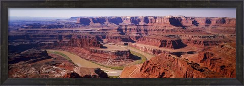 Framed River flowing through a canyon, Canyonlands National Park, Utah, USA Print