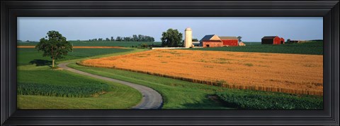 Framed Farm nr Mountville Lancaster Co PA USA Print