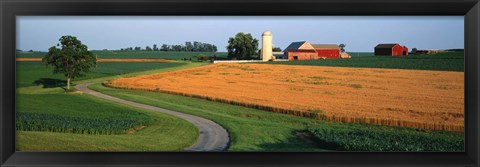 Framed Farm nr Mountville Lancaster Co PA USA Print