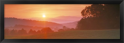 Framed Sunrise Caledonia VT USA Print