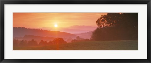 Framed Sunrise Caledonia VT USA Print