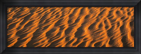 Framed Wind blown Sand TX USA Print