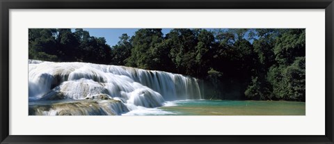 Framed Aqua Azul Chiapas Mexico Print