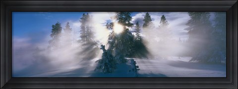Framed West Thumb Geyser Basin Yellowstone National Park WY Print