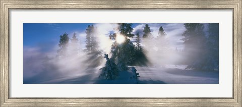 Framed West Thumb Geyser Basin Yellowstone National Park WY Print
