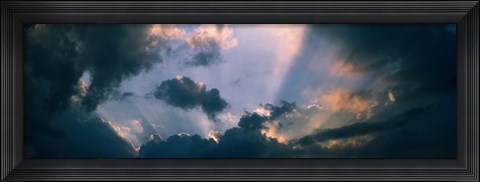 Framed Clouds With God Rays Print