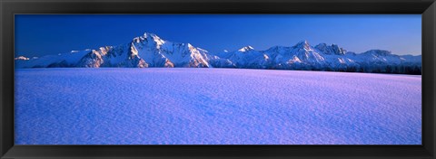 Framed Pioneer Pk Chugach Mts AK USA Print