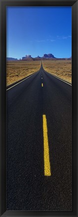 Framed Road through Monument Valley, Utah Print