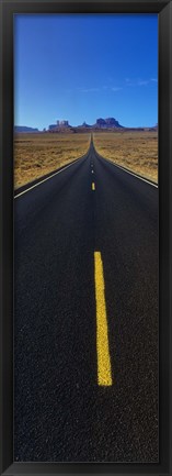 Framed Road through Monument Valley, Utah Print