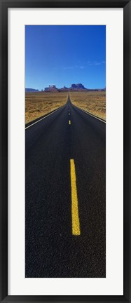 Framed Road through Monument Valley, Utah Print