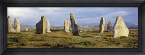 Framed Callanish Stones, Isle Of Lewis, Outer Hebrides, Scotland, United Kingdom Print