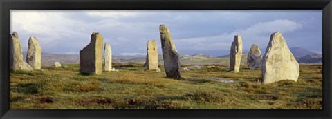 Framed Callanish Stones, Isle Of Lewis, Outer Hebrides, Scotland, United Kingdom Print