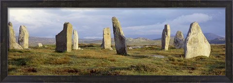 Framed Callanish Stones, Isle Of Lewis, Outer Hebrides, Scotland, United Kingdom Print