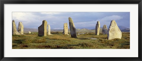 Framed Callanish Stones, Isle Of Lewis, Outer Hebrides, Scotland, United Kingdom Print