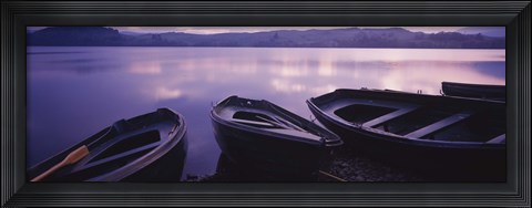 Framed Fishing Boats, Loch Awe, Scotland Print