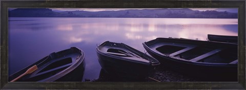 Framed Fishing Boats, Loch Awe, Scotland Print