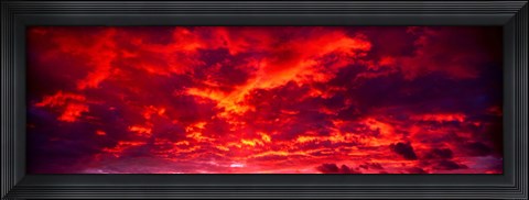 Framed Sunset Dragoon Mountains AZ Print