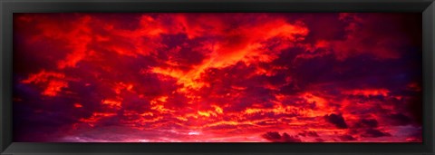 Framed Sunset Dragoon Mountains AZ Print