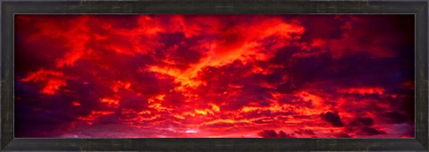 Framed Sunset Dragoon Mountains AZ Print