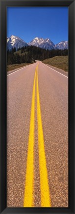 Framed Road Grand Teton National Park WY Print