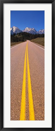 Framed Road Grand Teton National Park WY Print