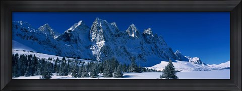Framed Ramparts Tonquin Valley Jasper National Park Alberta Canada Print