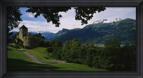 Framed High angle view of a castle, Vaduz, Liechtenstein Print